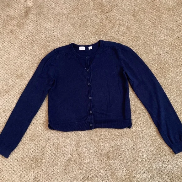 Navy Gap Cardigan, girls size 10 - Picture 1 of 2
